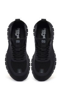 کتونی مردانه پارچه‌ای مشکی بنددار Derimod Zero