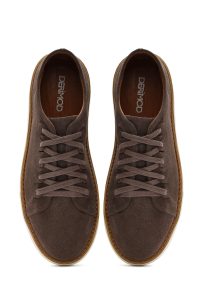 کتونی مردانه چرم جیر ویژون بنددار زیره ضخیم دری مد