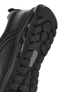 کتونی مردانه چرم مشکی بنددار دری مد