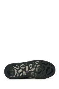 کتونی مردانه چرم مشکی بنددار زیره ضخیم دری مد