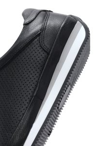 کتونی مردانه چرم مشکی بنددار کژوال دری مد