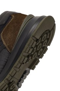 کتونی مردانه چرمی سبز بندی دری مد