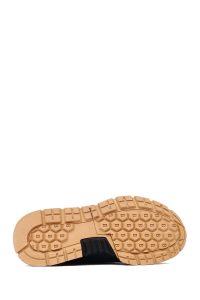 کتونی مردانه چرمی مشکی بندی دری مد