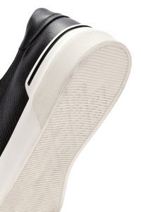 کتونی مردانه چرمی مشکی بندی دری مد