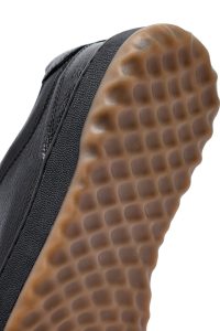 کتونی مردانه چرمی مشکی بندی زیره ضخیم دری‌مد