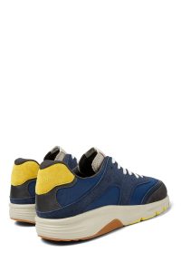 کتونی مردانه کمپر چرمی آبی دریایی دریفت