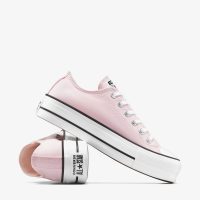 کتونی کانورس آل استار Chuck Taylor All Star Lift صورتی لژدار زنانه اورجینال