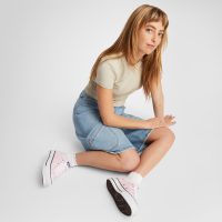 کتونی کانورس آل استار Chuck Taylor All Star Lift صورتی لژدار زنانه اورجینال