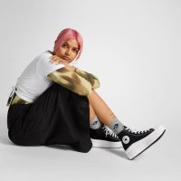 کتونی کانورس آل استار Chuck Taylor All Star Move مشکی لژدار مردانه و زنانه اورجینال