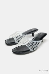 کفش جلو باز زنانه پاشنه کوتاه جلو لاستیکی زارا – ZARA
