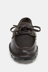 کفش دک زنانه چرمی زیره عاج‌دار زارا – ZARA