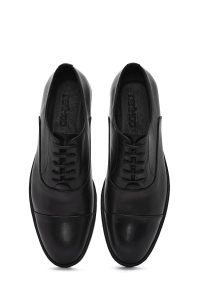 کفش رسمی مردانه مشکی چرمی بنددار دری مد