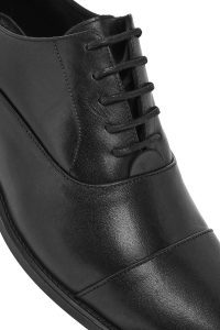 کفش رسمی مردانه مشکی چرمی بنددار دری مد