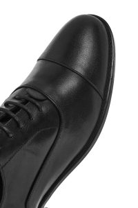 کفش رسمی مردانه مشکی چرمی بنددار دری مد