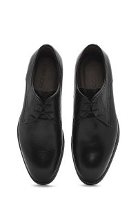 کفش رسمی مردانه مشکی چرمی بنددار دری مد