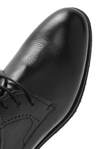 کفش رسمی مردانه مشکی چرمی بنددار دری مد