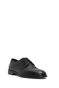 کفش رسمی مردانه مشکی چرمی بنددار دری مد