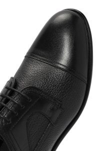 کفش رسمی مردانه مشکی چرمی بنددار دری مد