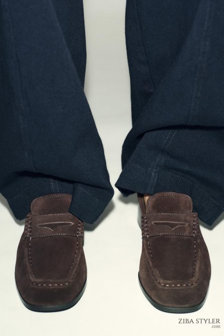 کفش زنانه جیر اسپلیت پاشنه‌دار زارا – ZARA