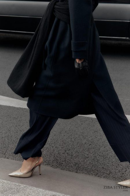 کفش زنانه ورنی پشت‌باز پاشنه بلند زارا – ZARA