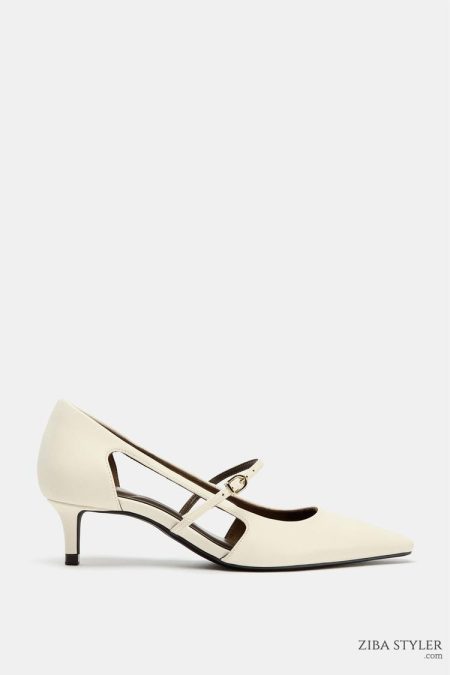 کفش زنانه پاشنه بلند با برش جانبی زارا – ZARA
