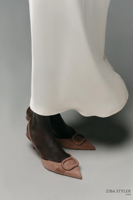 کفش زنانه پشت‌باز با جزئیات زارا – ZARA