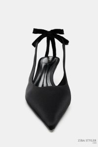 کفش زنانه پشت‌باز با پاپیون زارا – ZARA