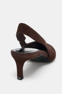 کفش زنانه پشت‌باز جیر پاشنه گربه‌ای زارا – ZARA