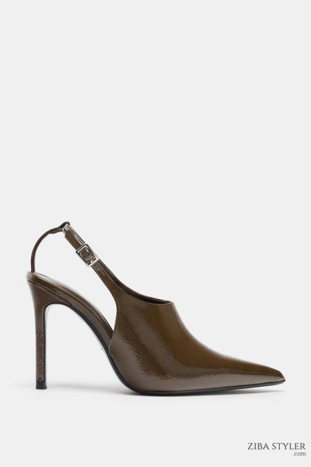 کفش زنانه پشت‌باز روی پا بلند زارا – ZARA
