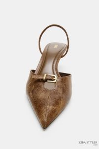 کفش زنانه پشت‌باز سگک‌دار زارا – ZARA