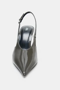 کفش زنانه پشت‌باز ورنی زارا – ZARA