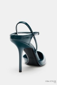 کفش زنانه پشت‌باز پاشنه بلند با بند مچ زارا – ZARA