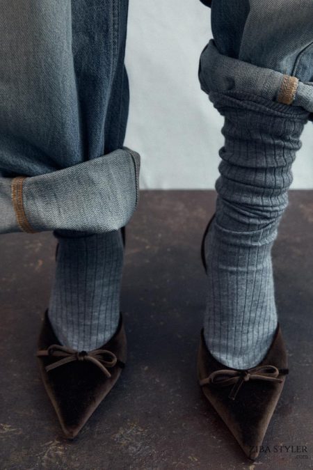 کفش زنانه پشت‌باز پاشنه بلند زارا – ZARA