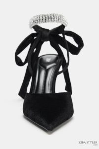 کفش زنانه پشت‌باز کریستالی زارا – ZARA