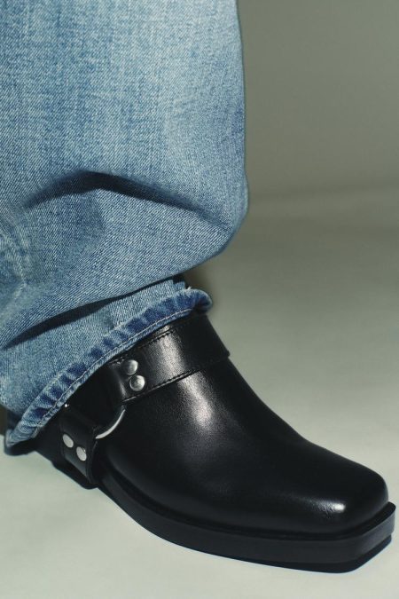 کفش زنانه چرم بایکر کلوگ زارا – ZARA