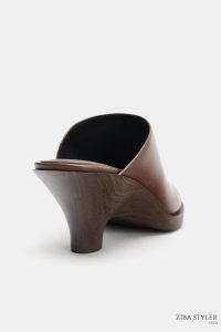 کفش زنانه چرم پاشنه بلند کلوگ زارا – ZARA