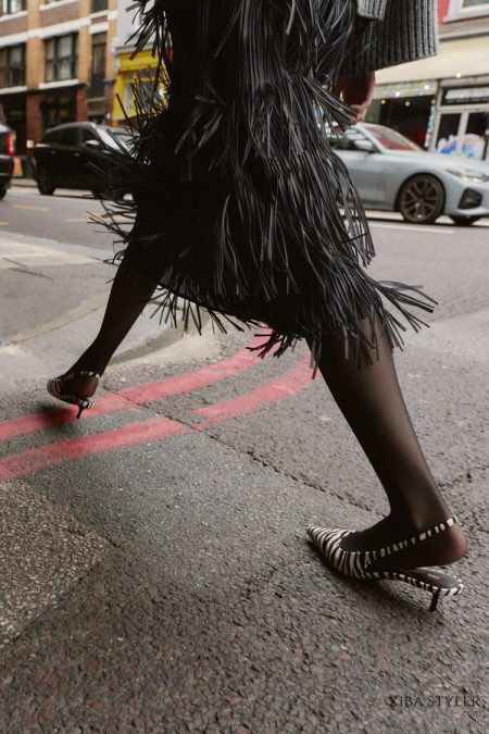 کفش زنانه چرمی چاپ حیوانی زارا – ZARA