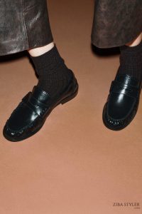 کفش لوفر زنانه تخت چین‌دار زارا – ZARA