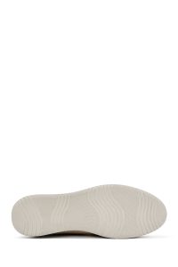 کفش لوفر زنانه چرم کرم پاشنه دار راحتی دری مد