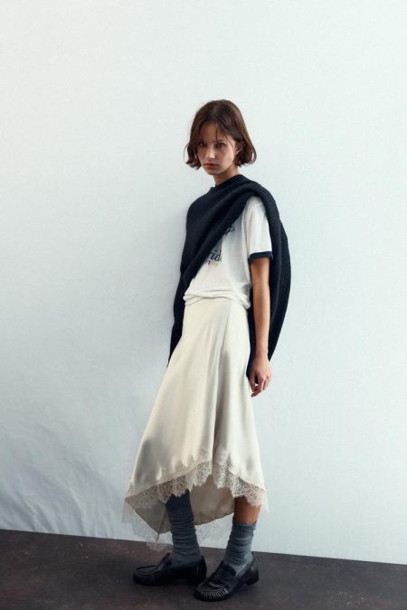 کفش لوفر زنانه چرمی افکت کهنه زارا – ZARA