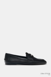 کفش لوفر زنانه چرمی پنی زارا – ZARA