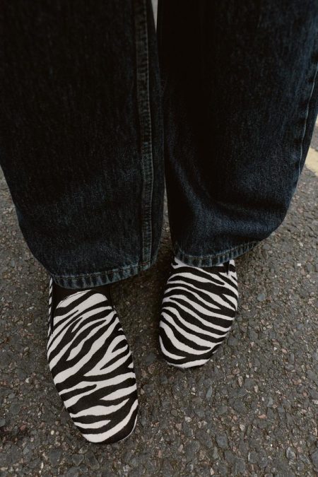 کفش لوفر زنانه چرمی چاپ حیوانی زارا – ZARA