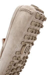 کفش لوفر مردانه جیر بژ دری مد