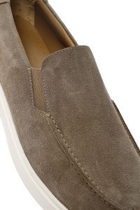 کفش لوفر مردانه جیر بژ کژوال دری مد