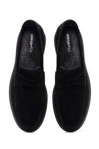 کفش لوفر مردانه جیر مشکی کژوال Derimod Fly