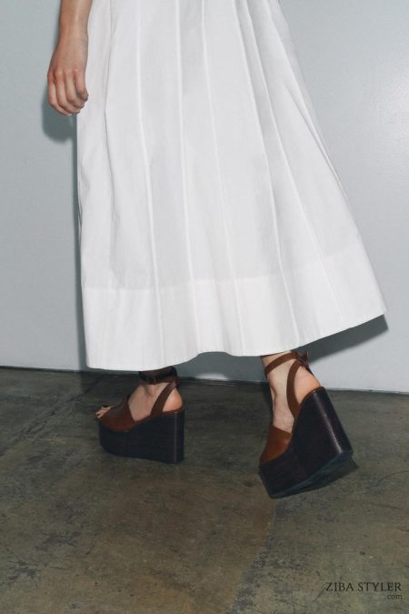 کفش لژدار چرمی زنانه بندی زارا – ZARA