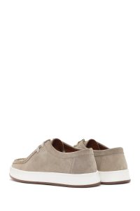 کفش مردانه جیر بژ بندی کژوال دری مد