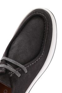 کفش مردانه جیر طوسی بندی کژوال دری مد