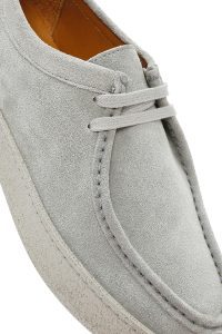 کفش مردانه جیر طوسی بندی کژوال دری مد