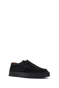 کفش مردانه جیر مشکی بندی کژوال دری مد